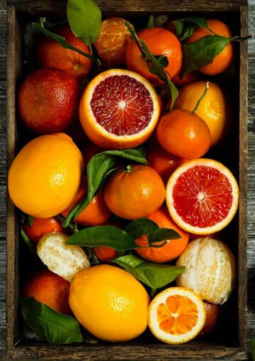 Panier d'agrumes